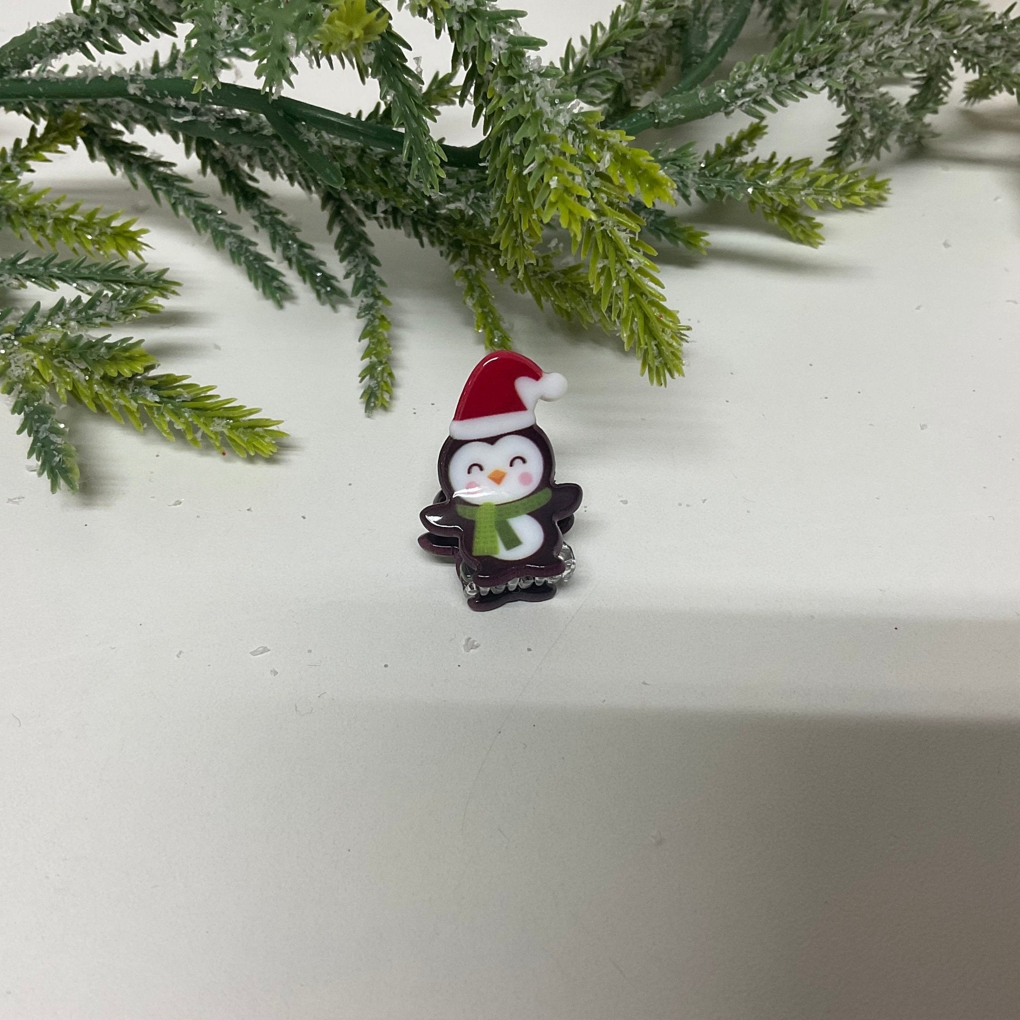 Ganchos figuras Navideñas Medianas - Color Platino