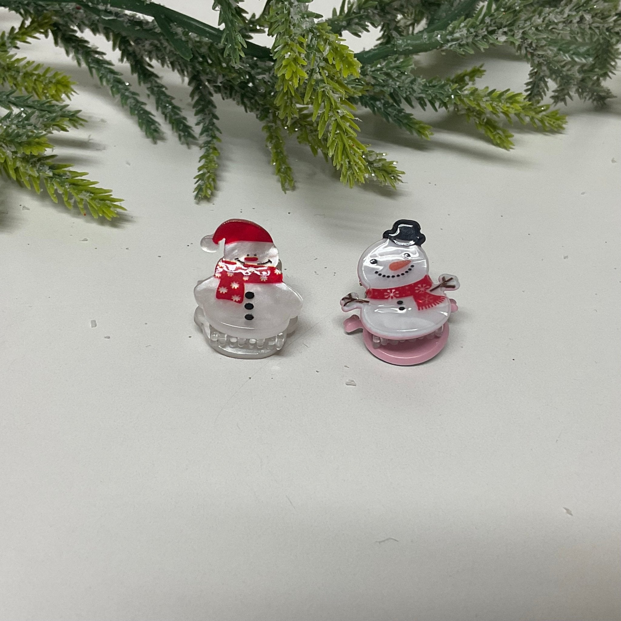 Ganchos figuras Navideñas Medianas - Color Platino