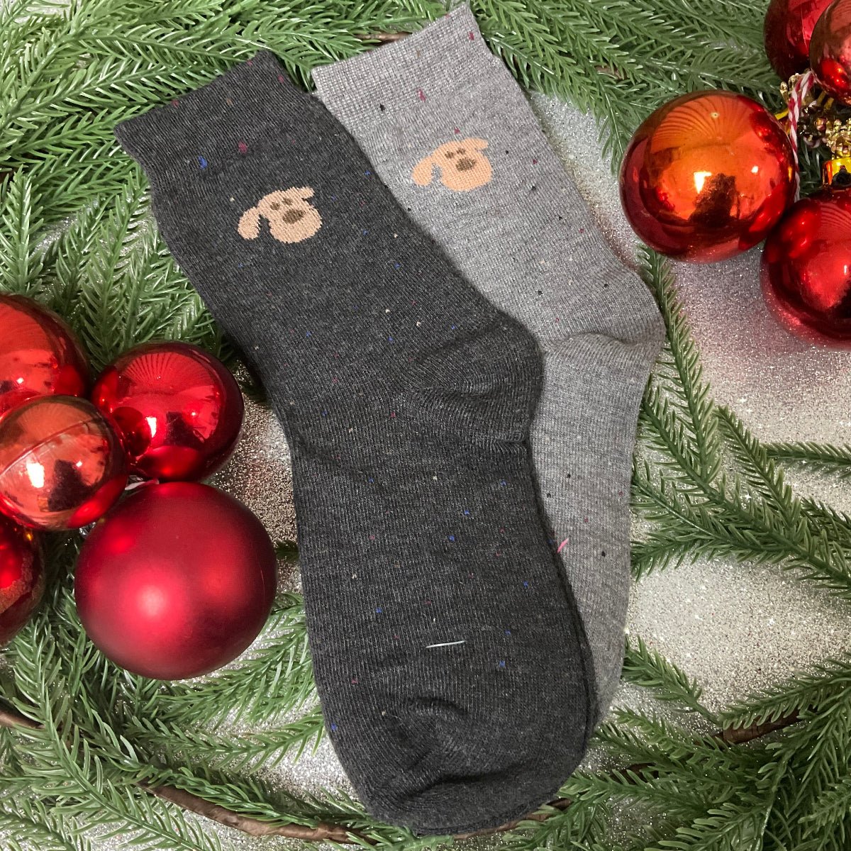 Calcetines de Cachorros Coreanos - Color Platino