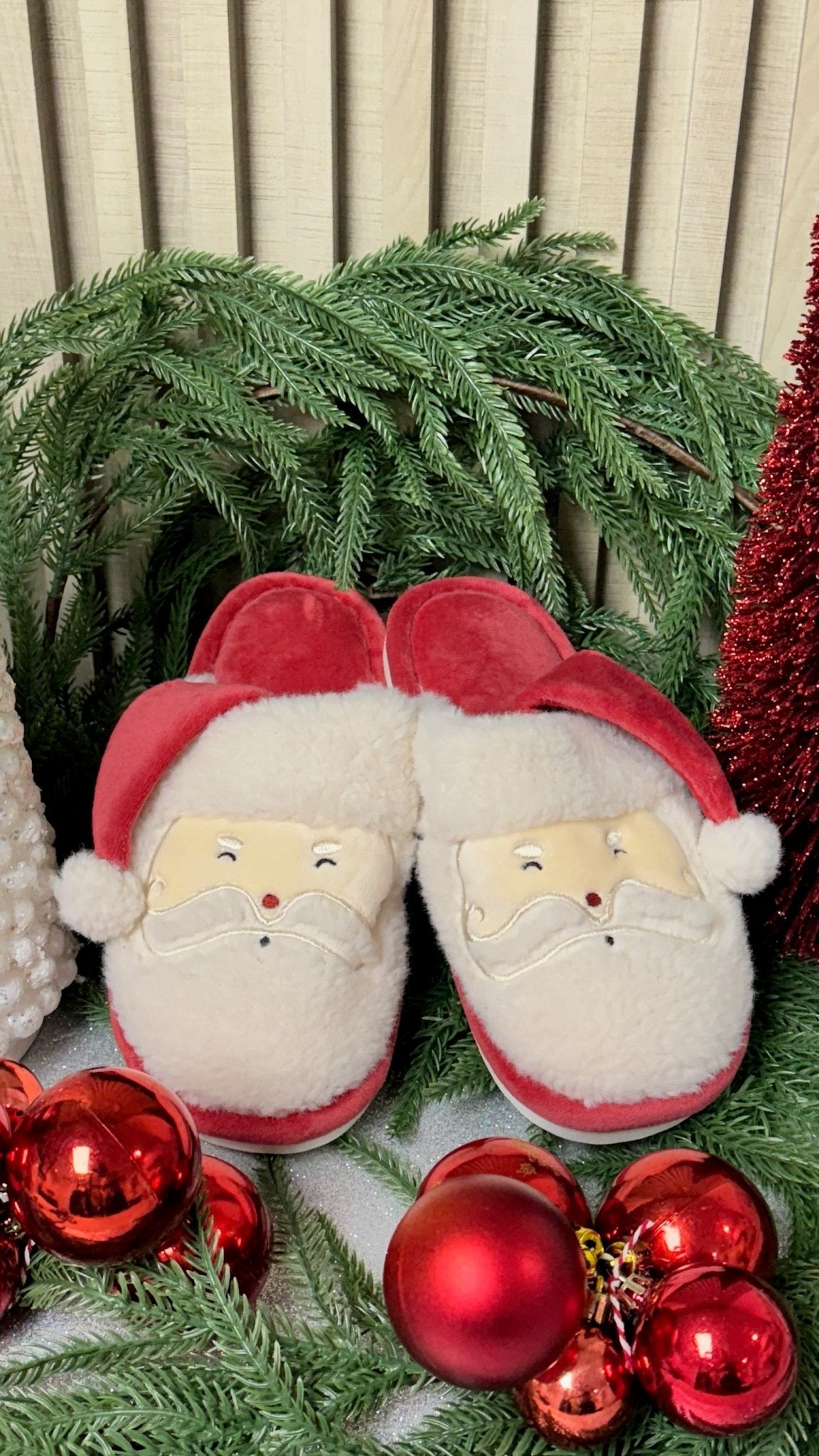 Pantuflas Santa Claus - Color Platino