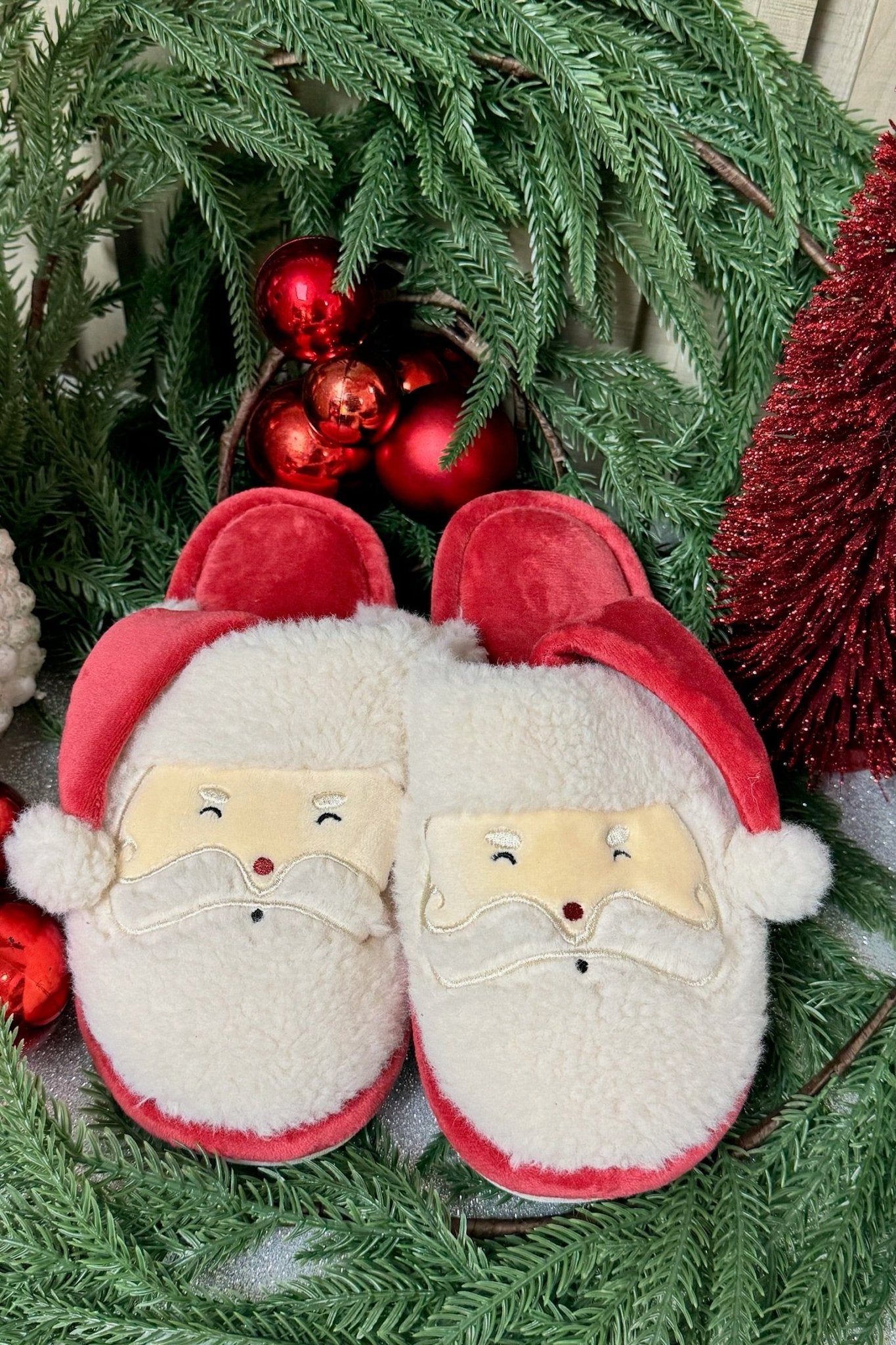 Pantuflas Santa Claus - Color Platino