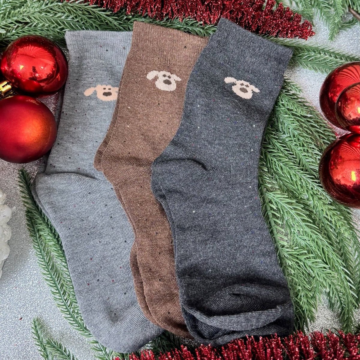 Calcetines de Cachorros Coreanos - Color Platino