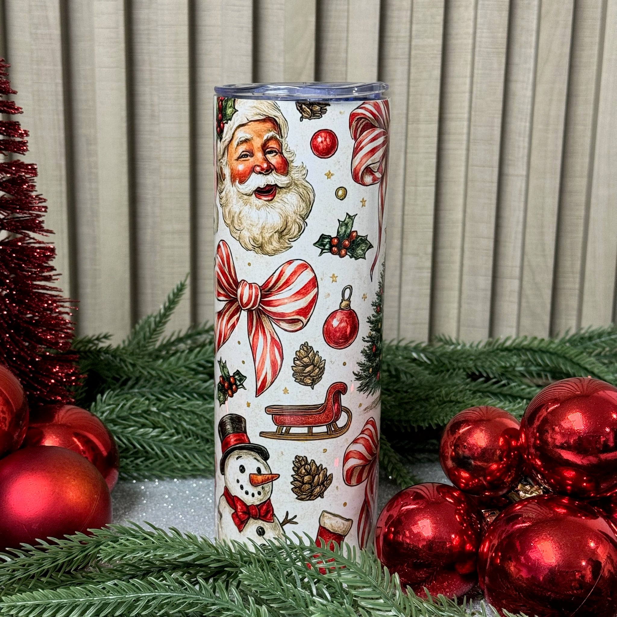 Termo Skinnys Navideño - Color Platino