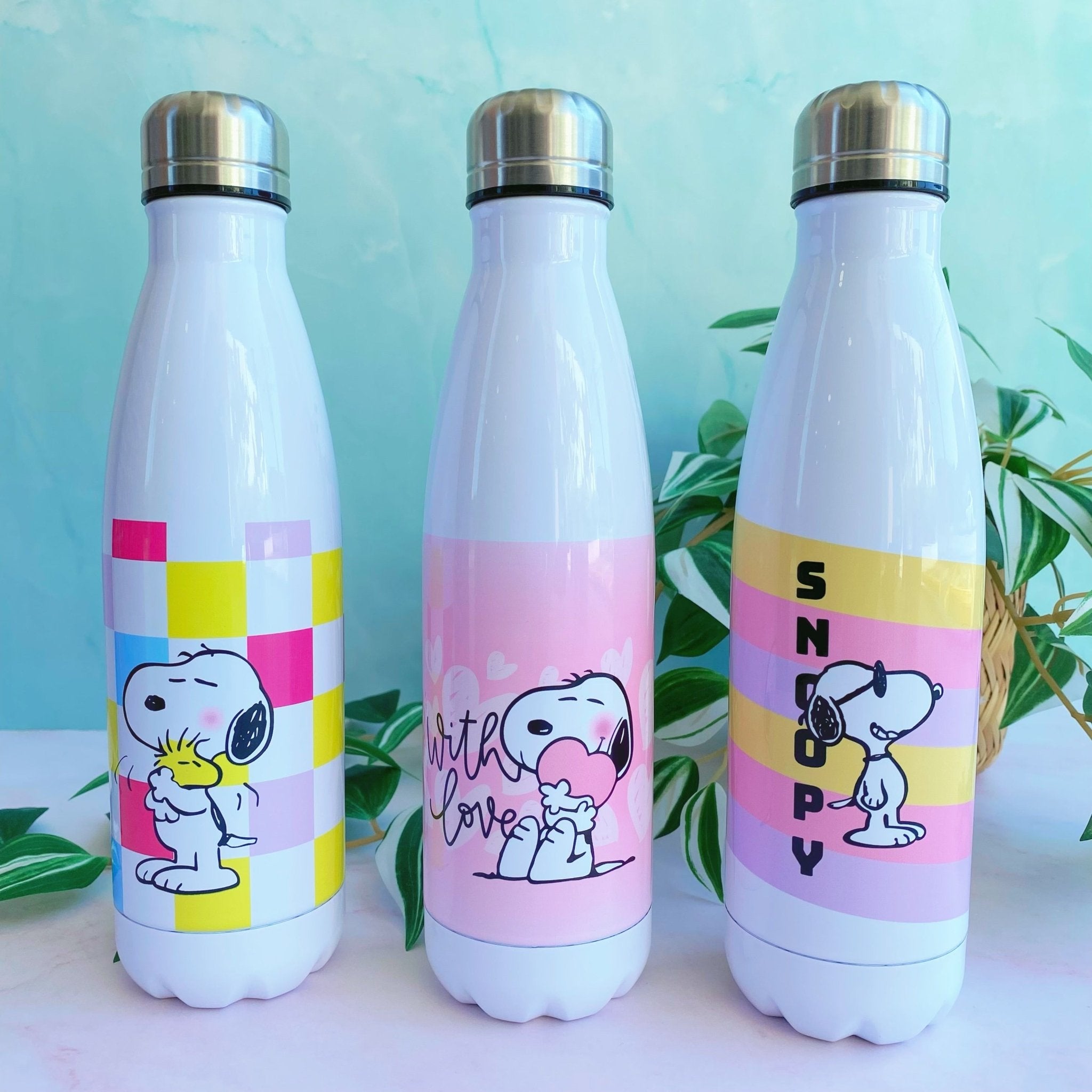 Termo Sport Lechero Snoopy - Color Platino