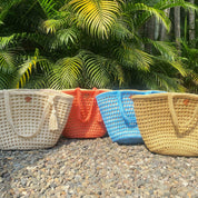 Bolso Playa Dessin - Color Platino