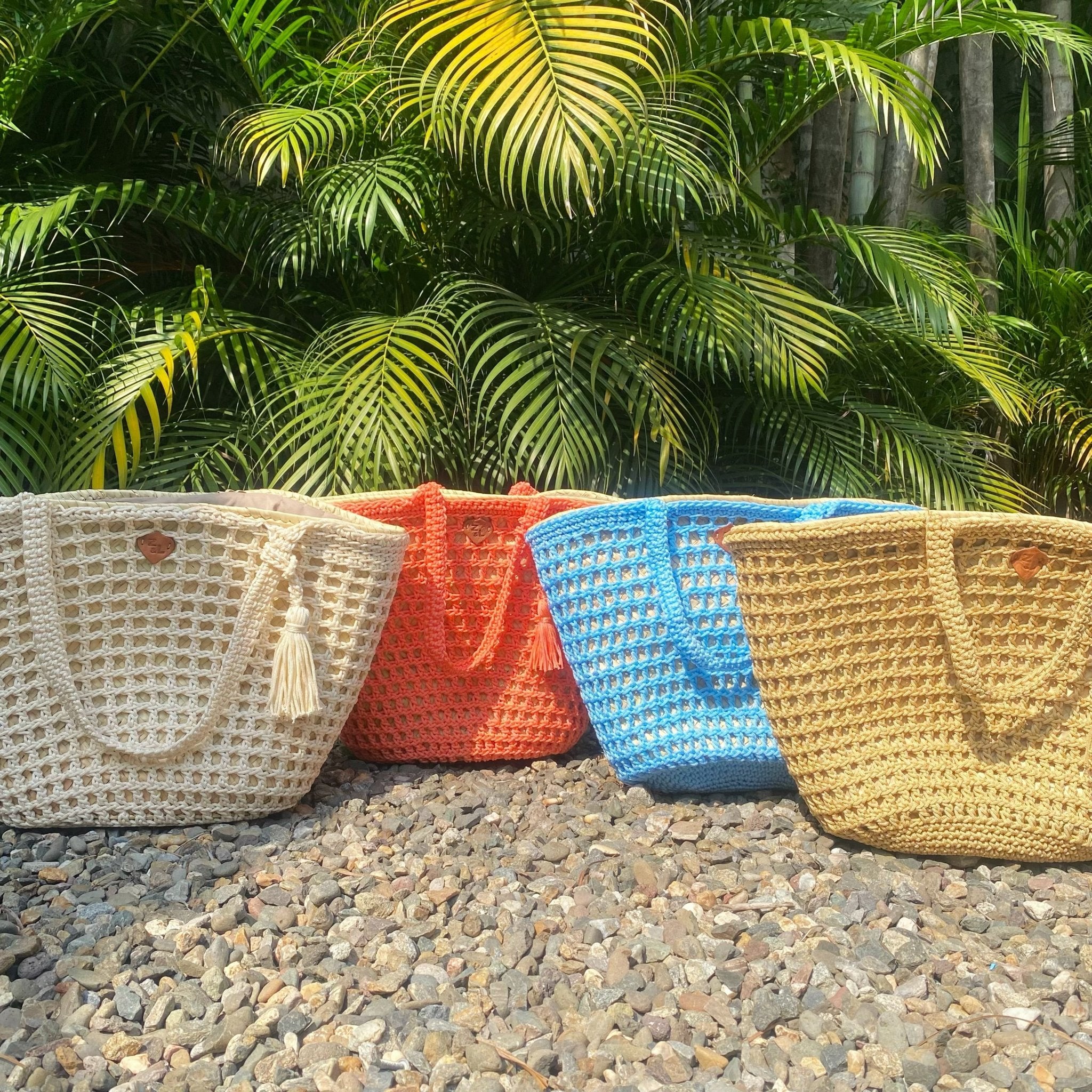 Bolso Playa Dessin - Color Platino