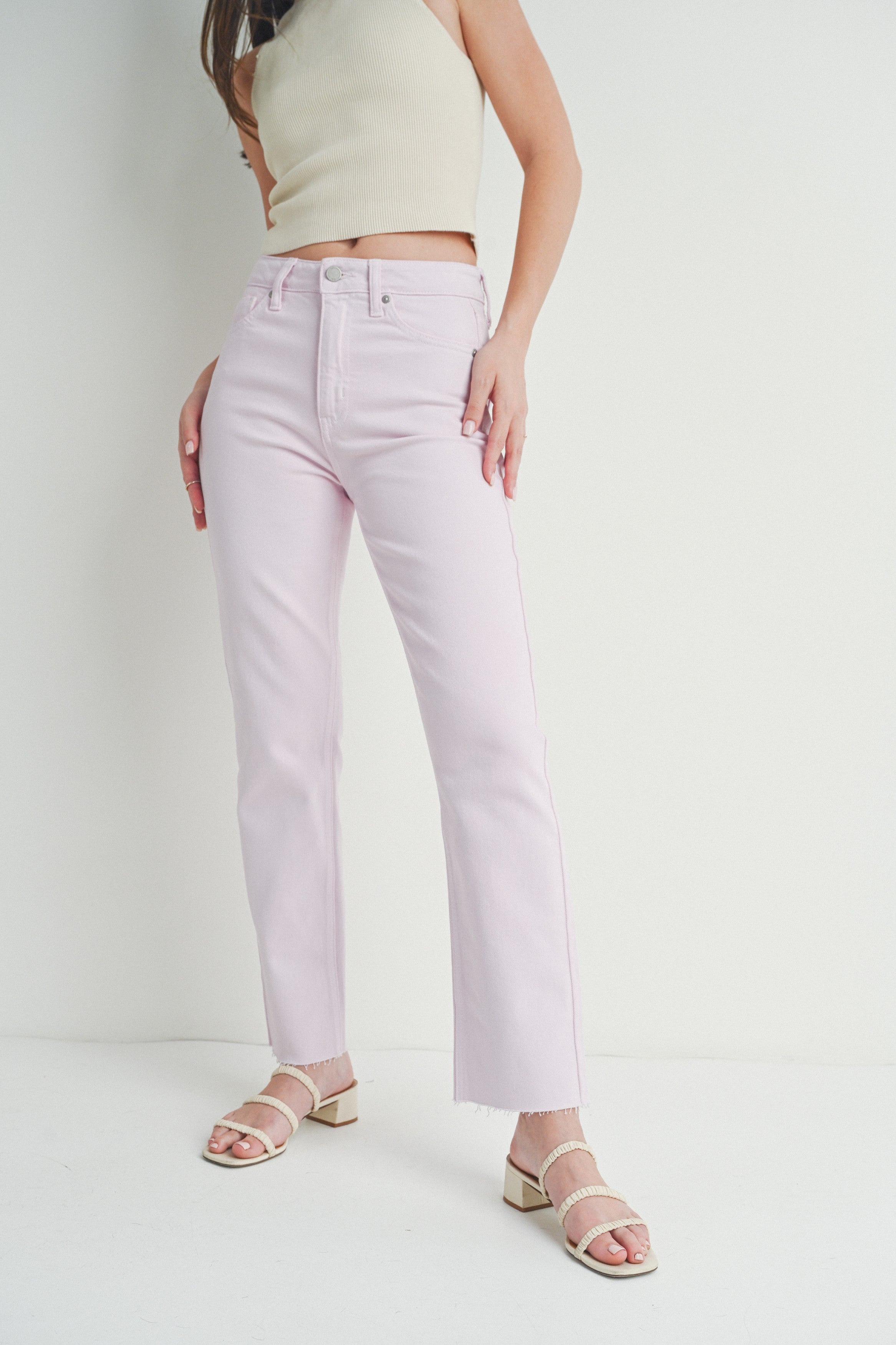 Jeans Cropped Lavender Straight