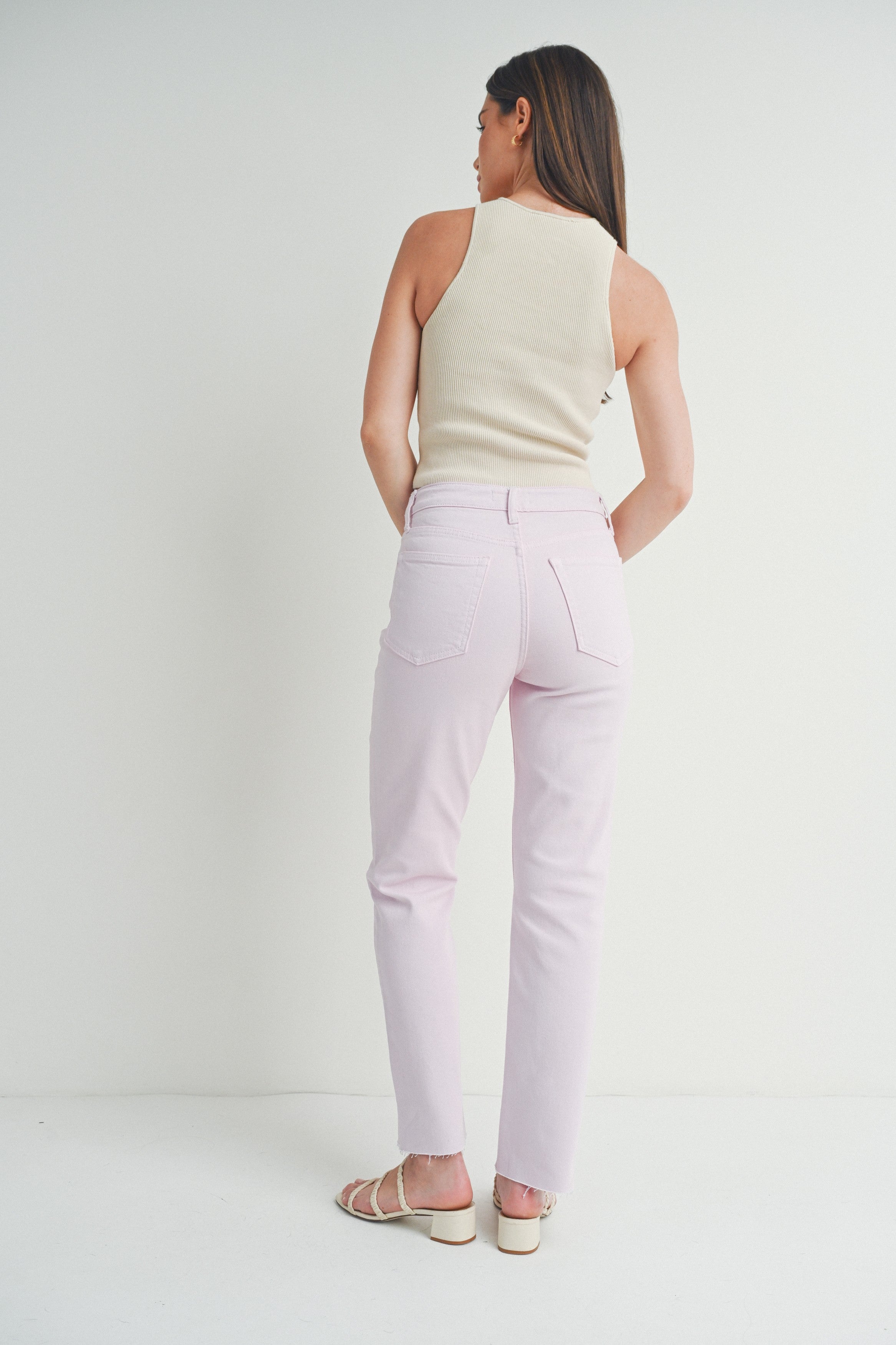 Jeans Cropped Lavender Straight