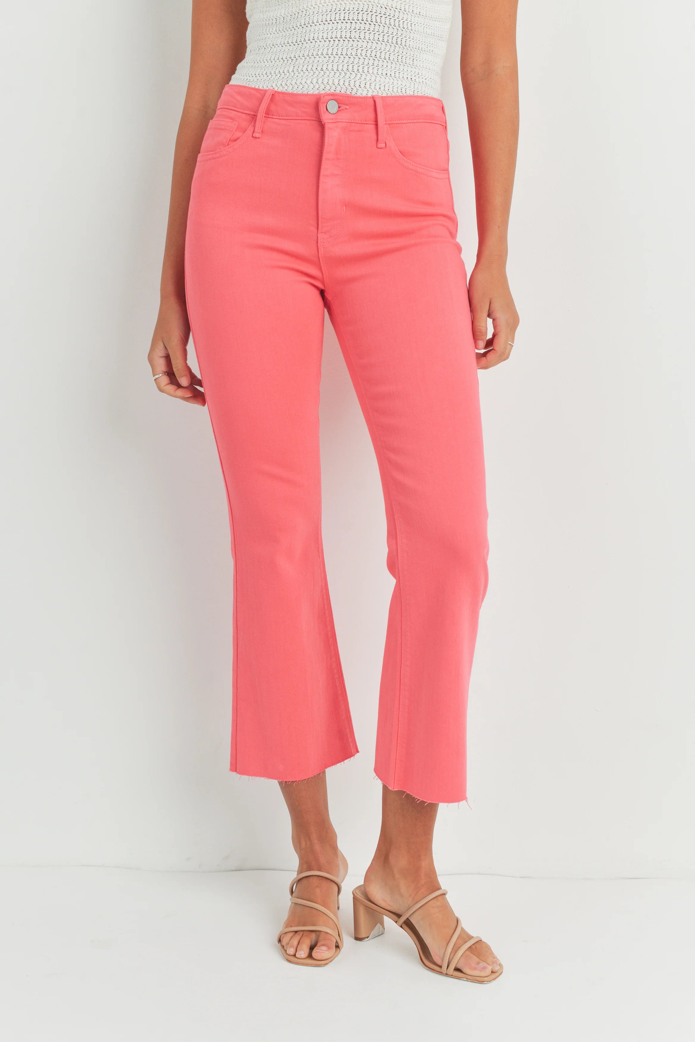 Jeans Tonal Flare - Color Platino