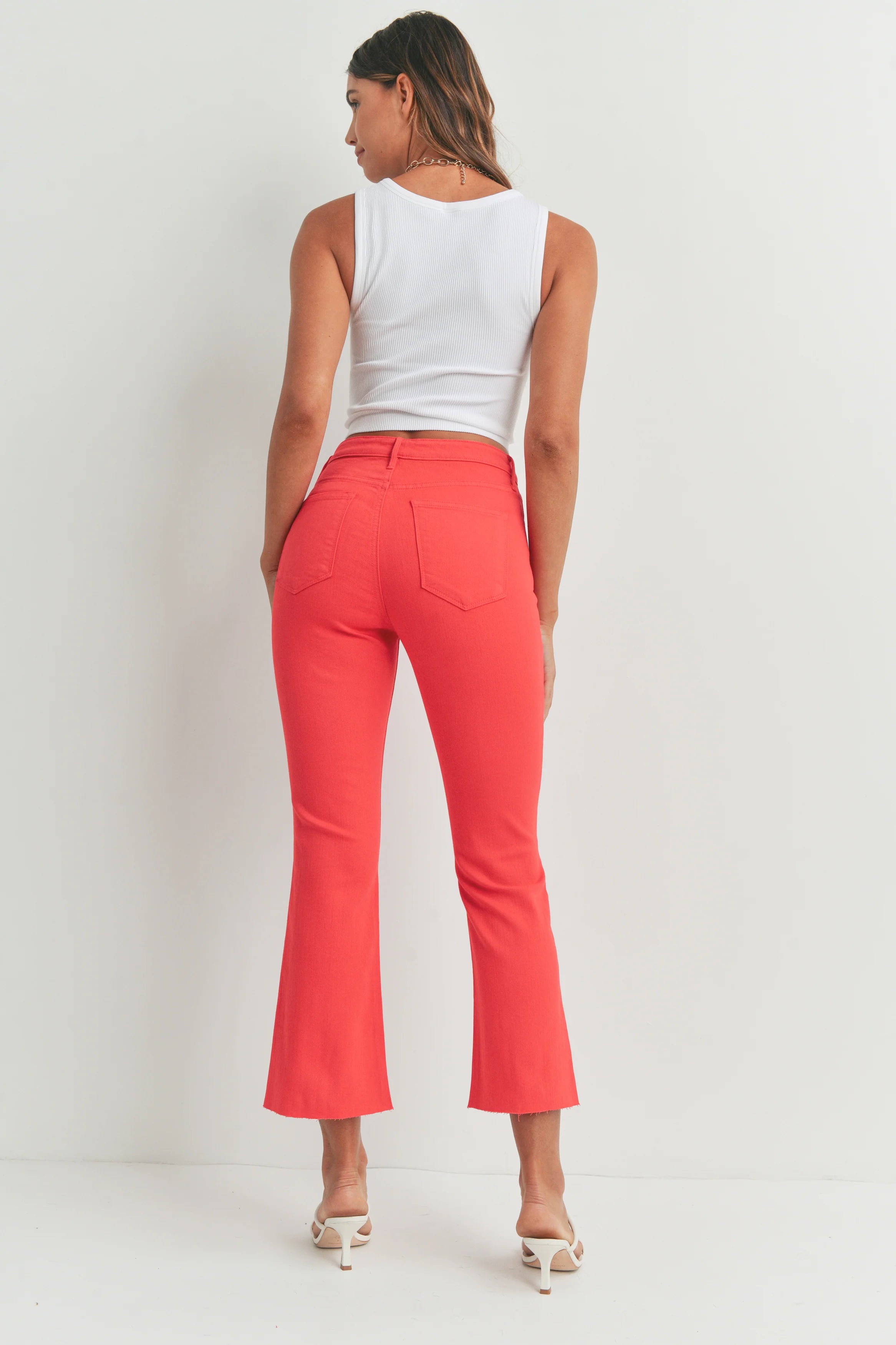 Jeans Tonal Flare - Color Platino