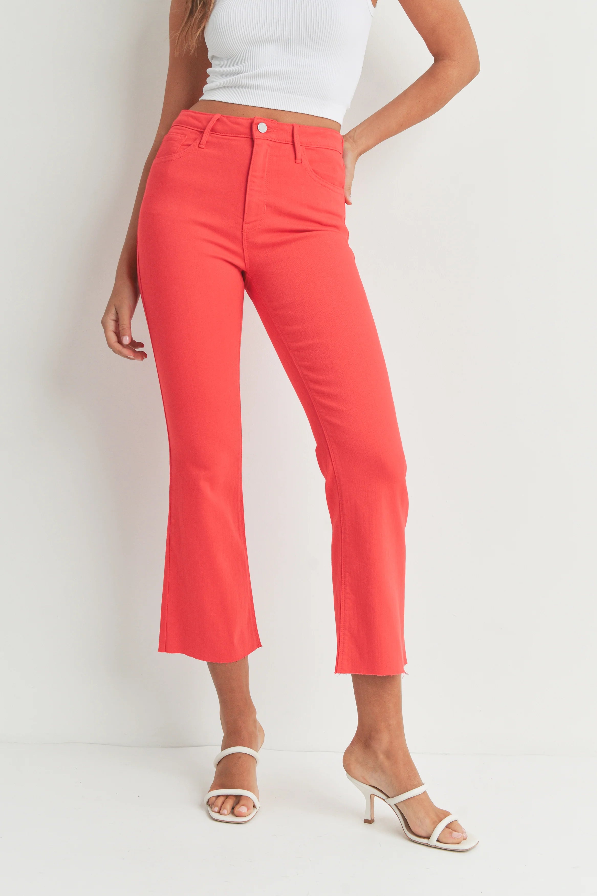 Jeans Tonal Flare - Color Platino