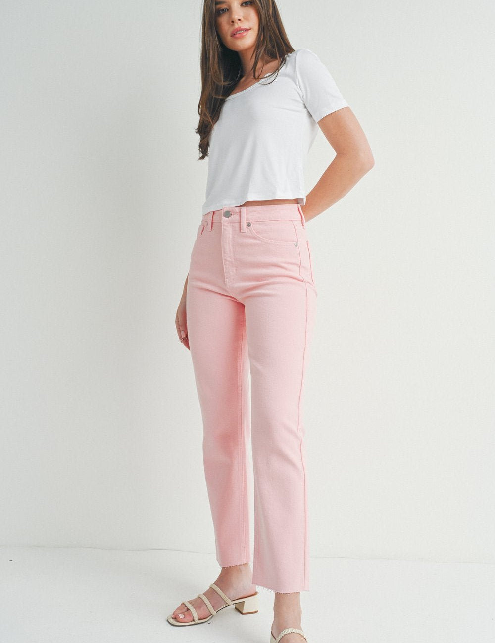 Jeans Cut - Off Cropped - Color Platino