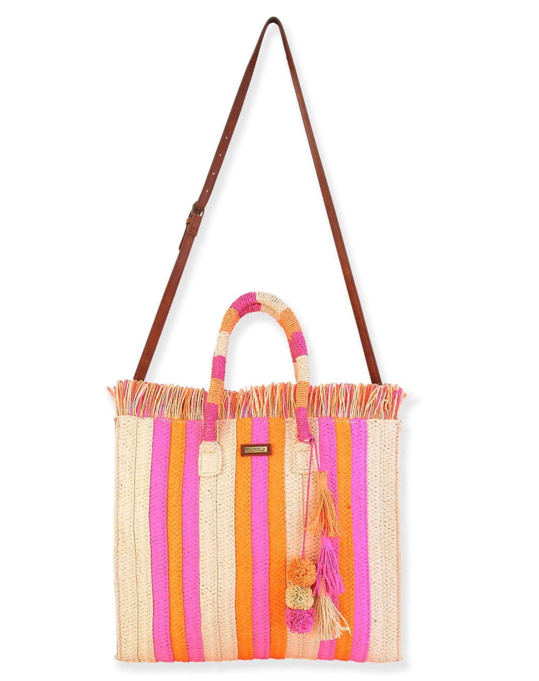 Bolso Peta 3 Pompon - Color Platino