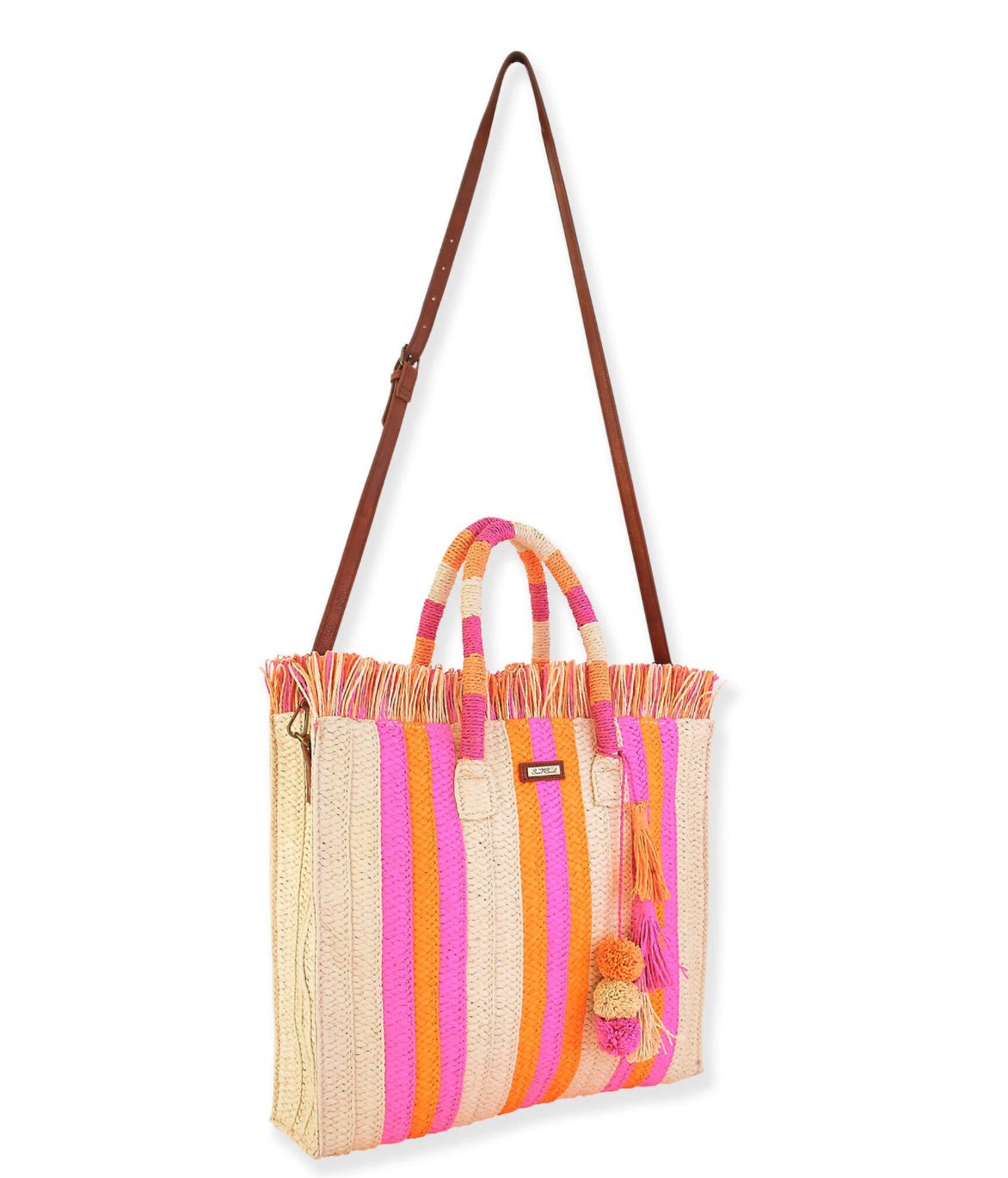 Bolso Peta 3 Pompon - Color Platino