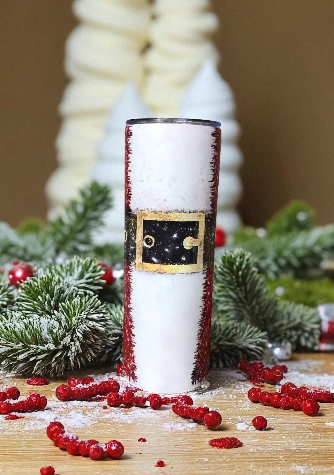 Termo Skinnys Navideño - Color Platino