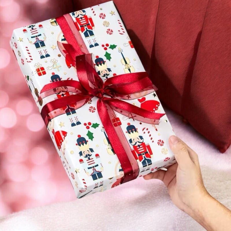 Rollo Papel Navideño - Color Platino