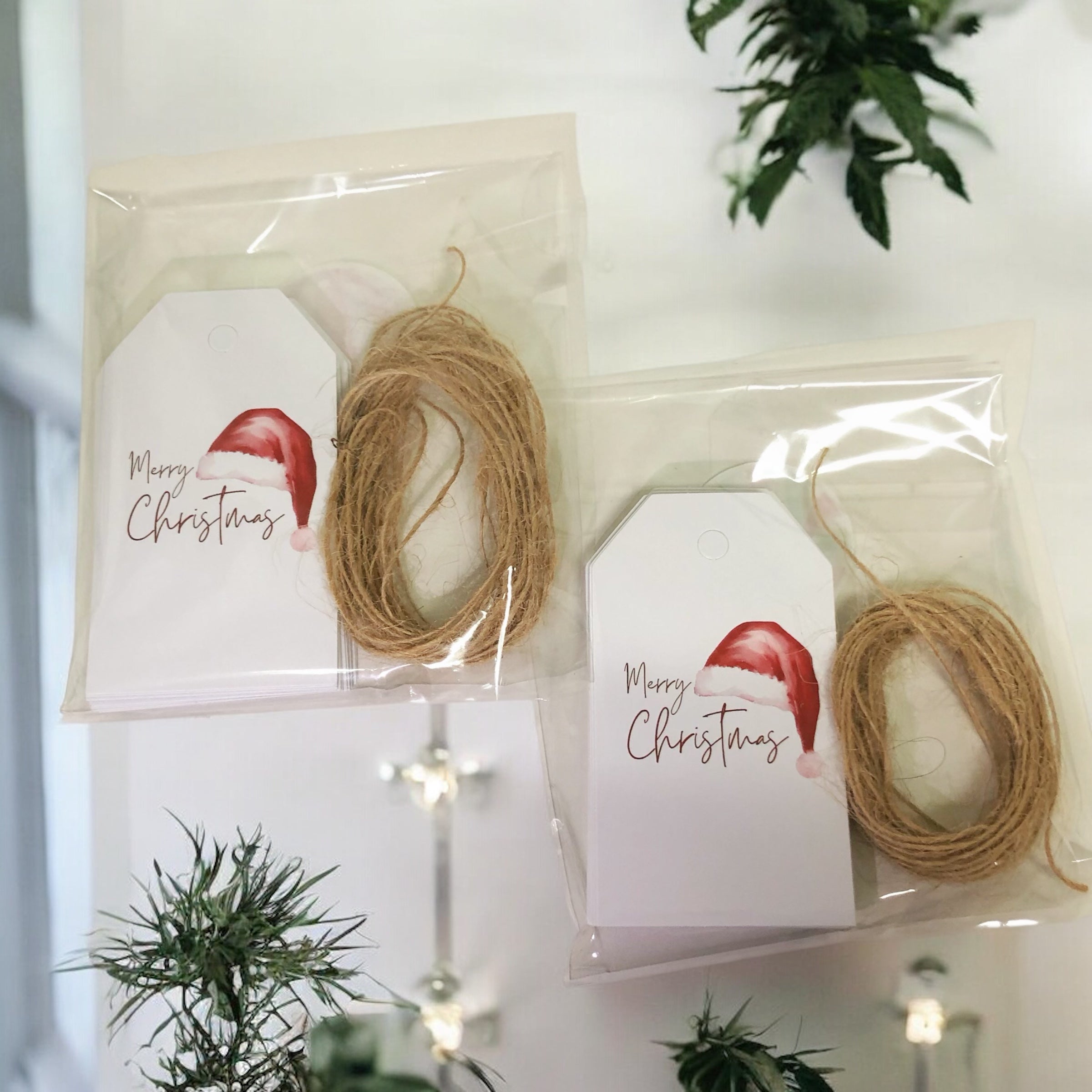 25 Uni Tarjetas de Regalo Navideño