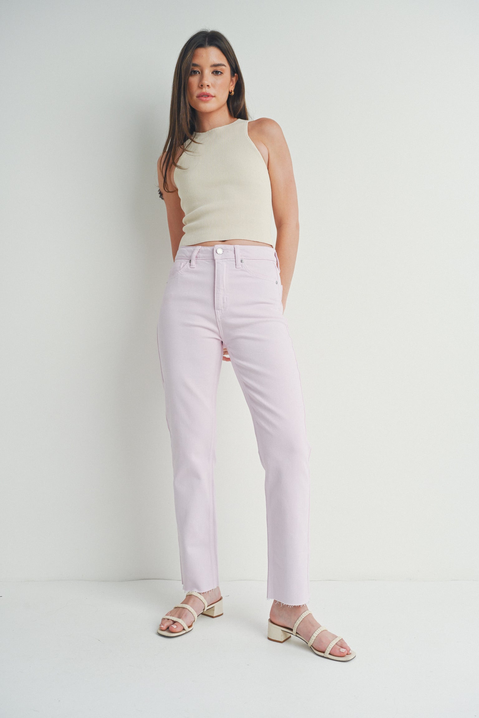 Jeans Cropped Lavender Straight