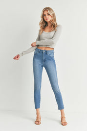 Jeans Skinny Vintage - Color Platino