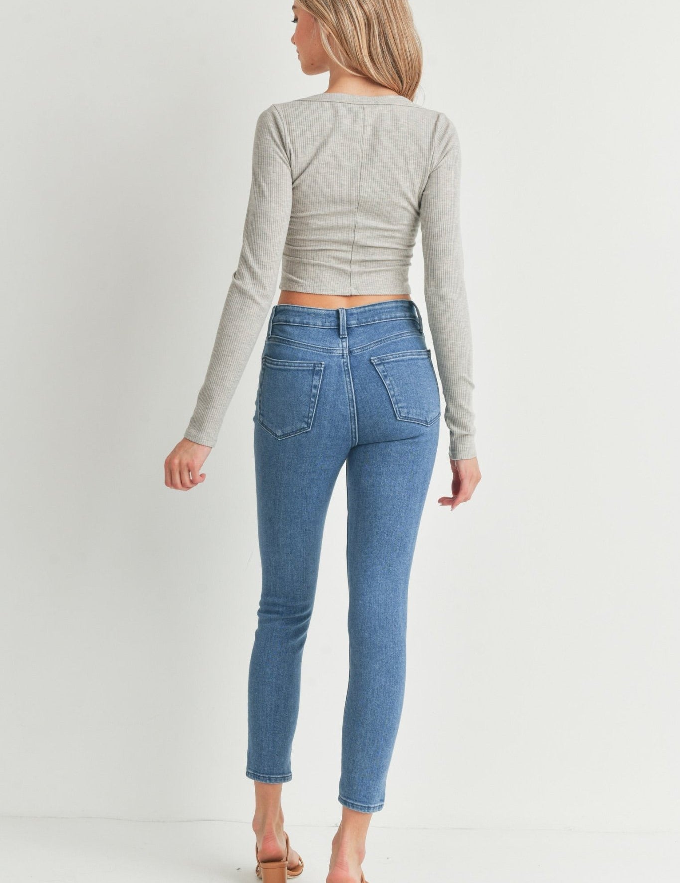 Jeans Skinny Vintage - Color Platino