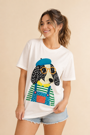 Camiseta Perro Pintor