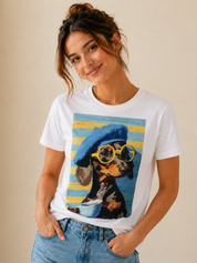 Camiseta Salchicha Rayas