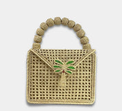 Cartera Palma de Iraca - Color Platino