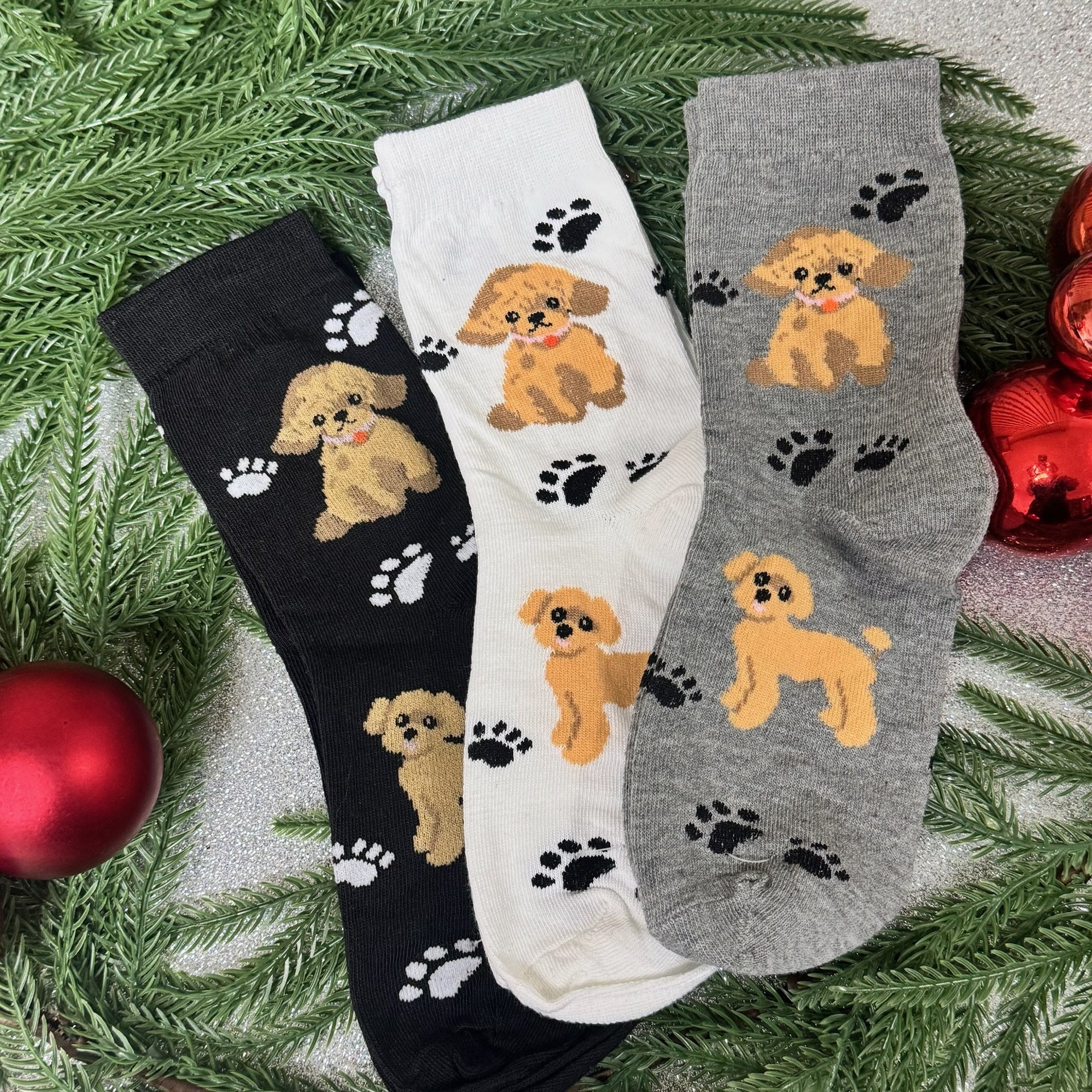 Calcetines Perritos - Color Platino