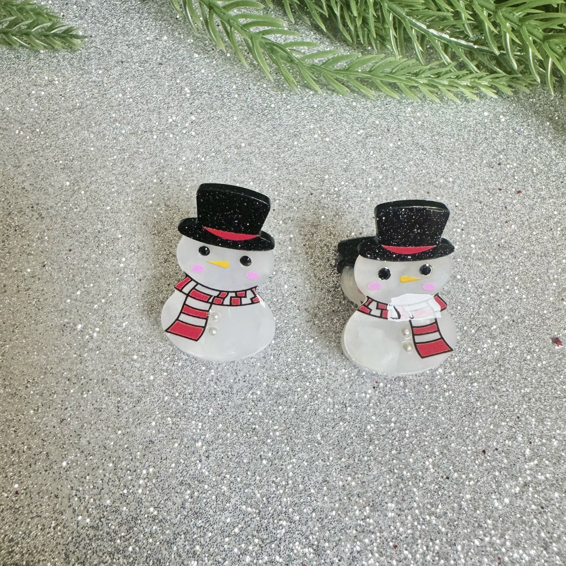 Ganchos Christmas Pequeños - Color Platino