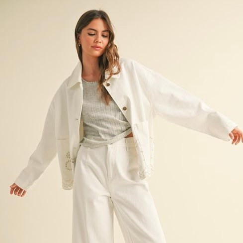 Jacket Farida - Color Platino