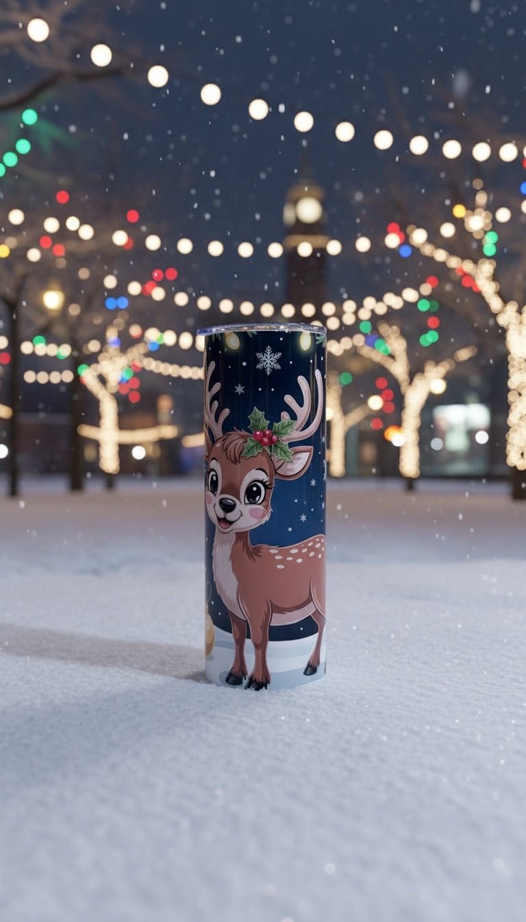 Termo Skinnys Navideño - Color Platino