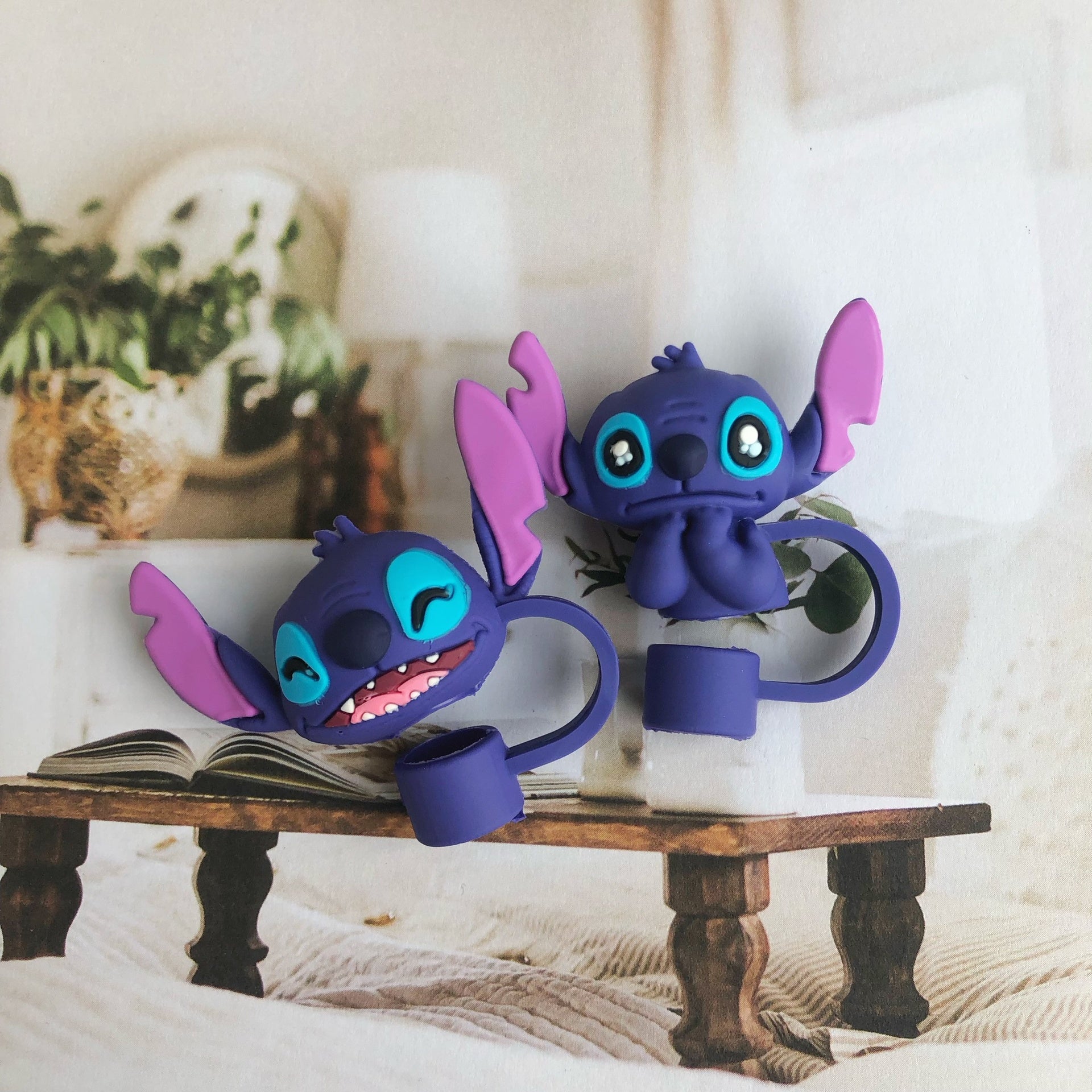 Protector de Pajilla Stitch - Color Platino