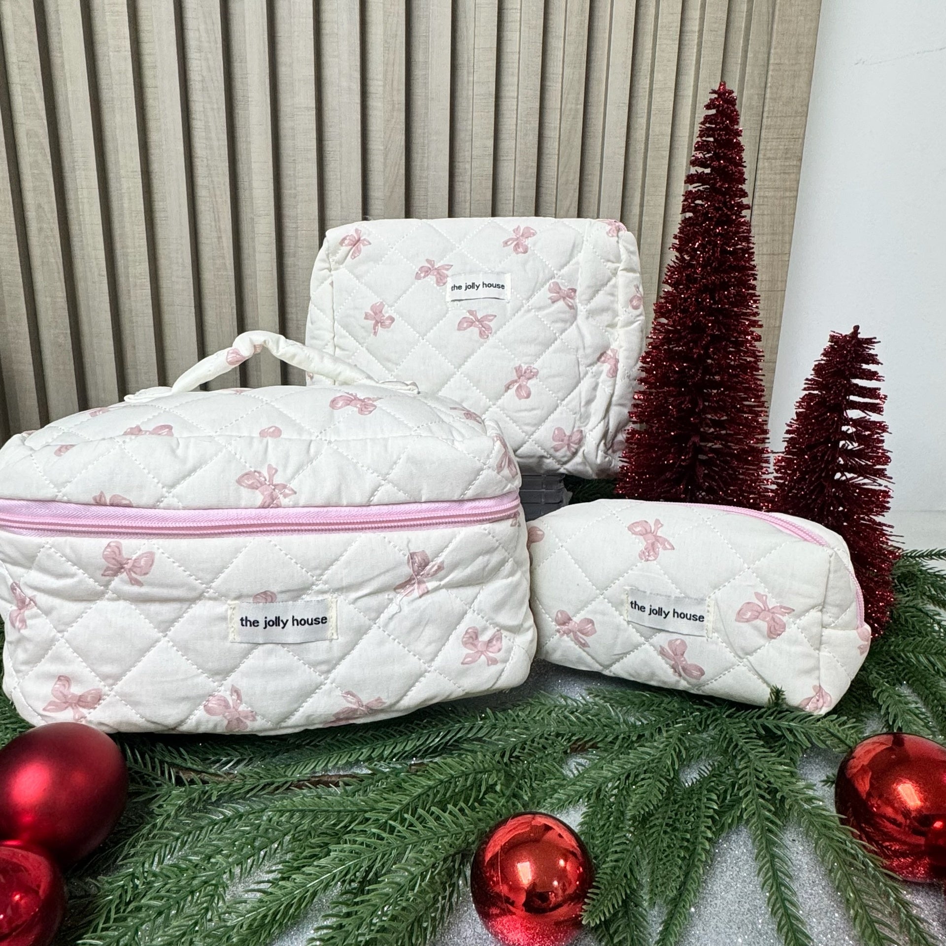 Set Cosmetiquera Mariposa - Color Platino