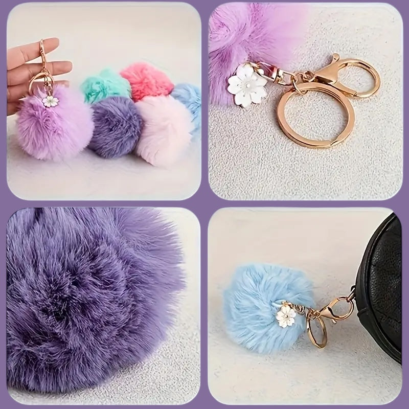 Llaveros con Pompones