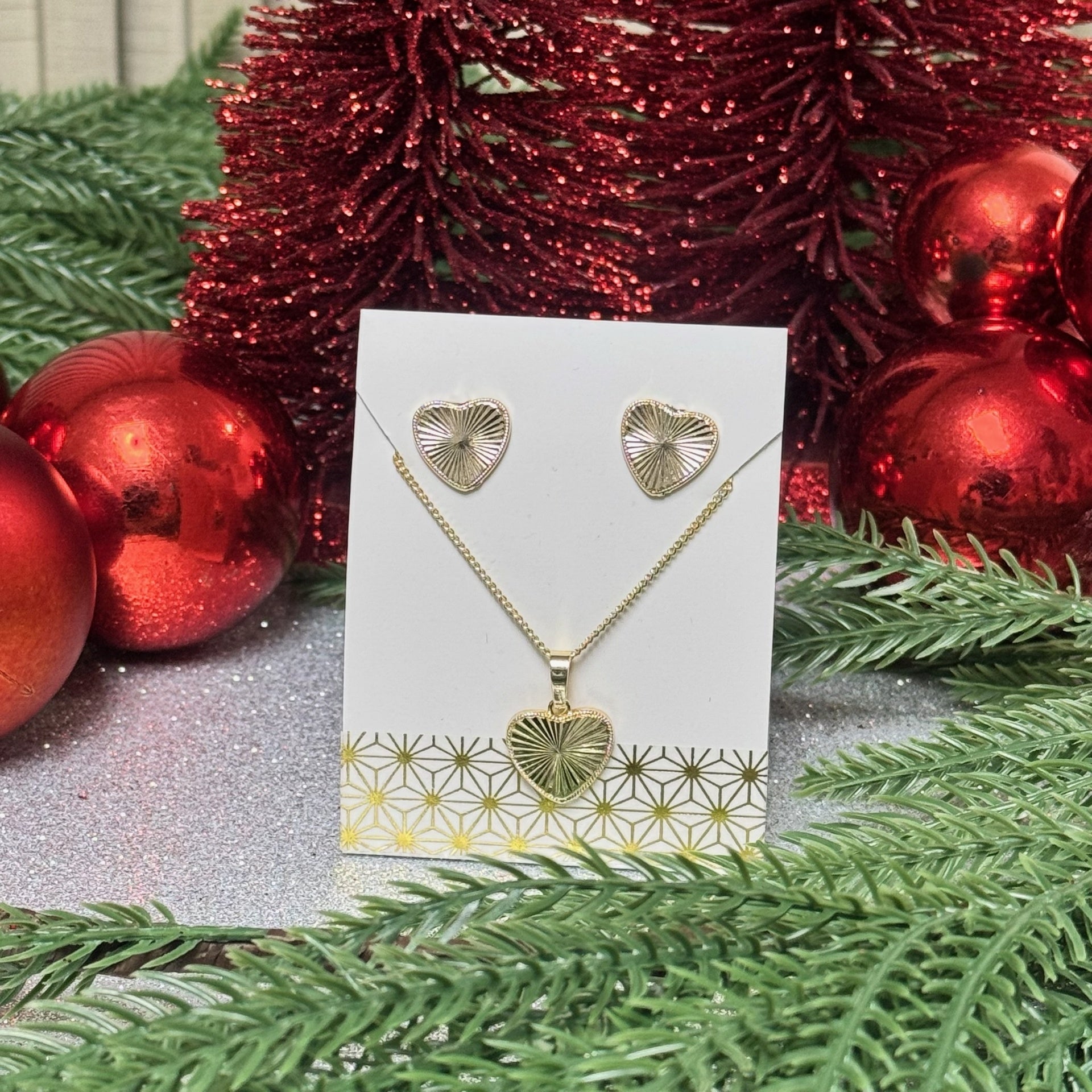 Set Arito y Cadena Aaliyah - Color Platino