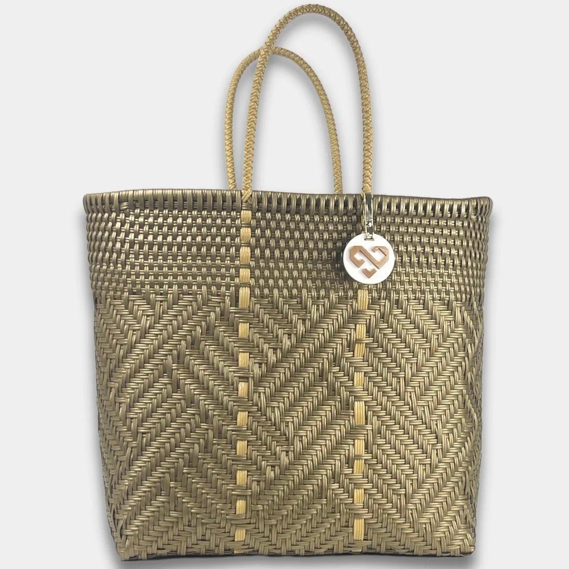 Tote Bag Glimmer - Color Platino