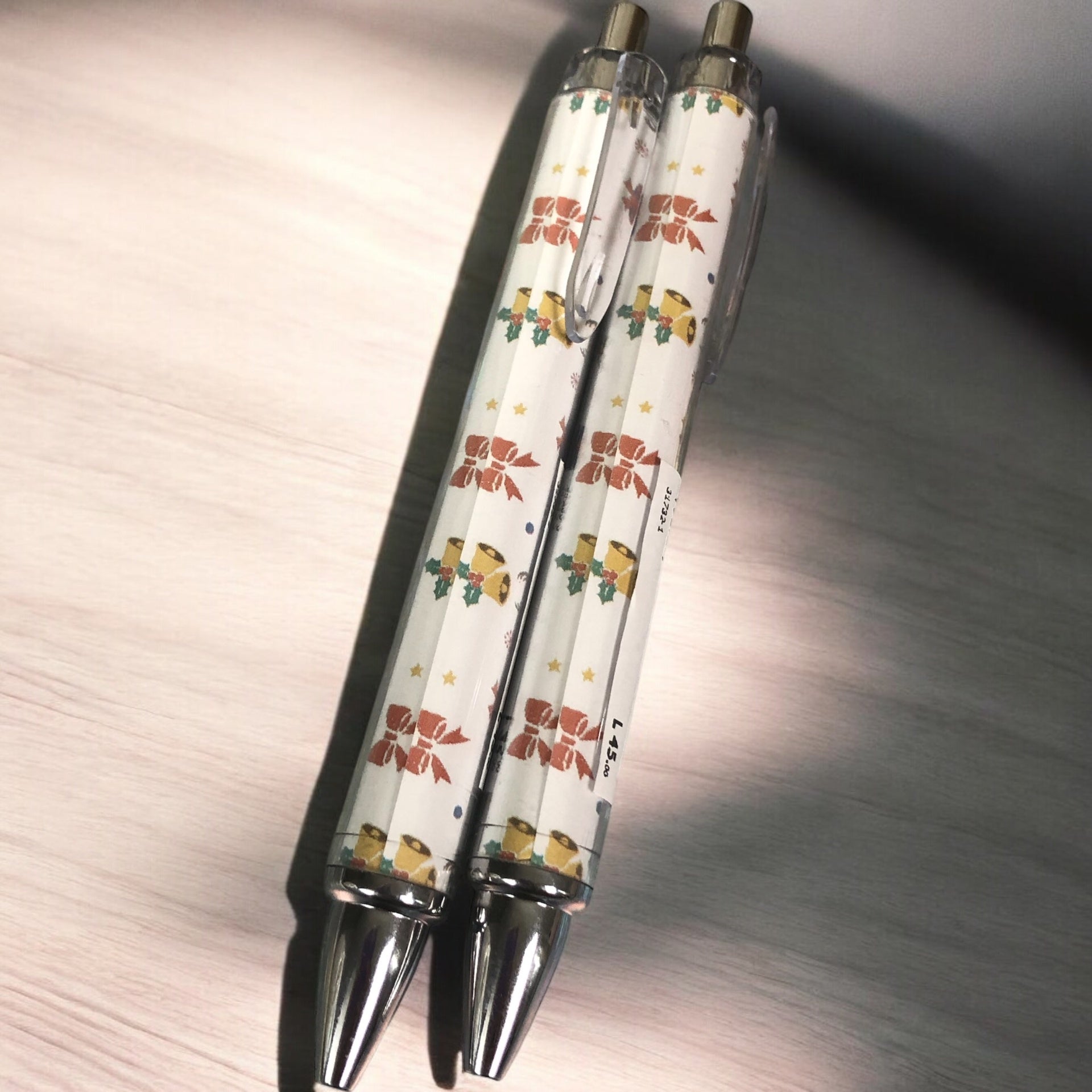 Plumas Figuras Navideñas - Color Platino