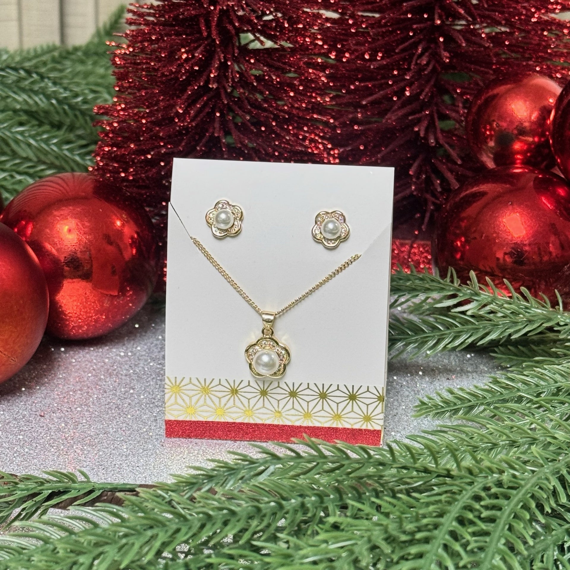 Set Arito y Cadena Aaliyah - Color Platino