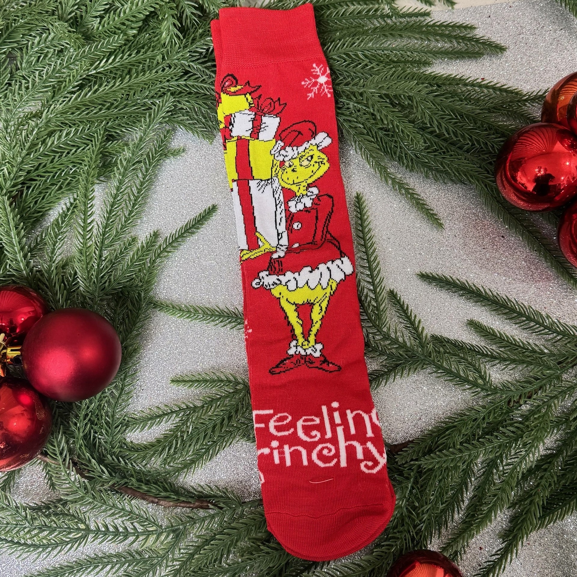 Calcetines Grinch - Color Platino