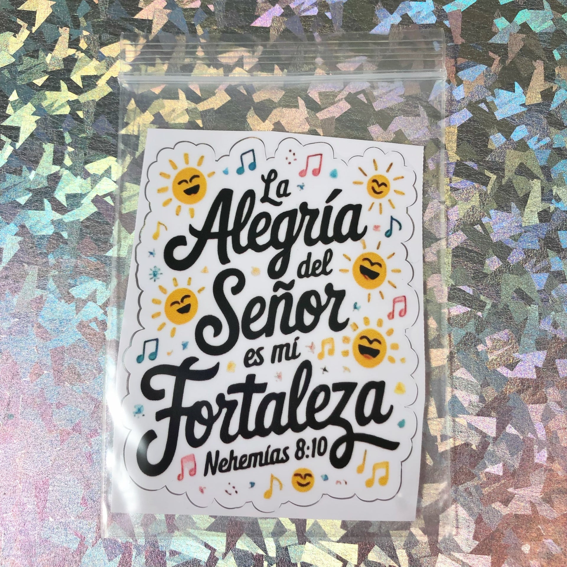 Sticker Biblicos - Color Platino