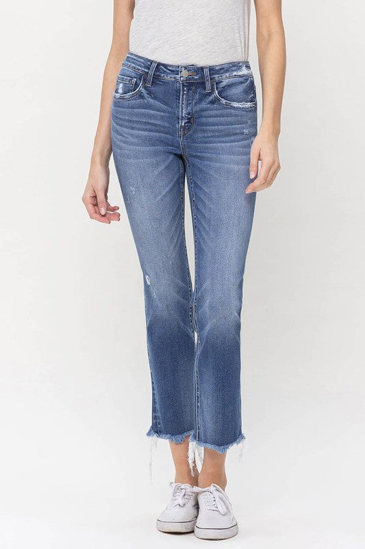 Jeans Mid Rise Crop