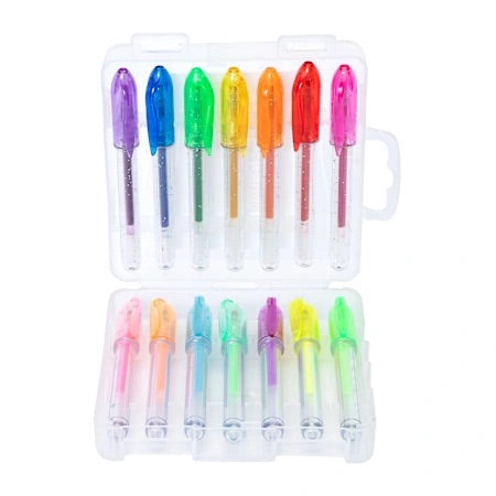 Set mini gel plumas