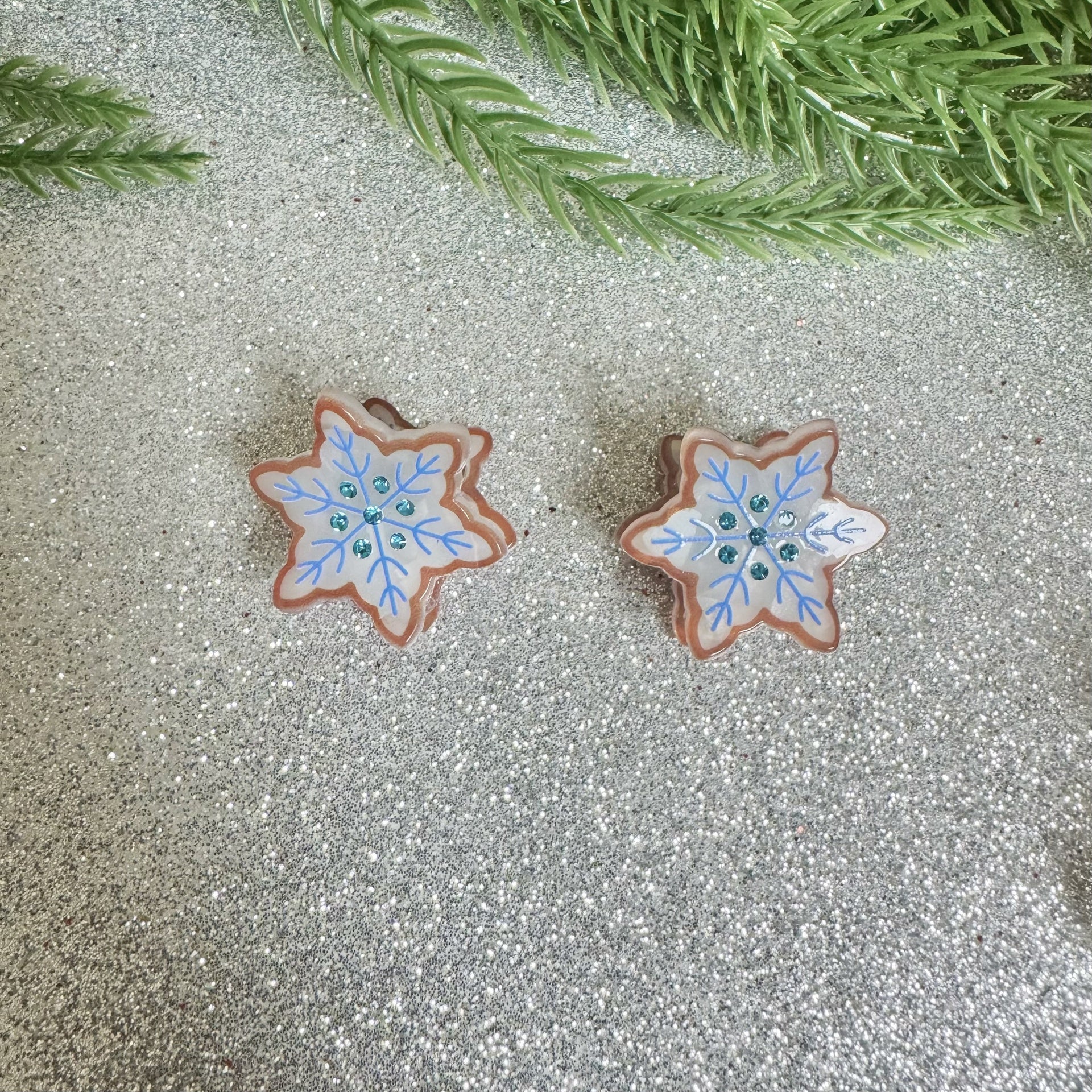 Ganchos Christmas Pequeños - Color Platino