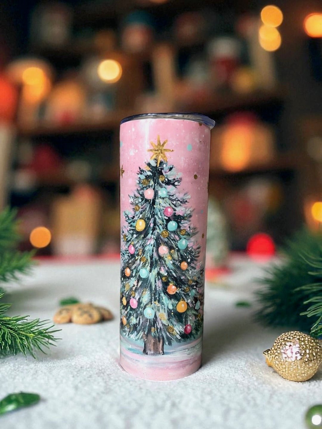 Termo Skinnys Navideño - Color Platino