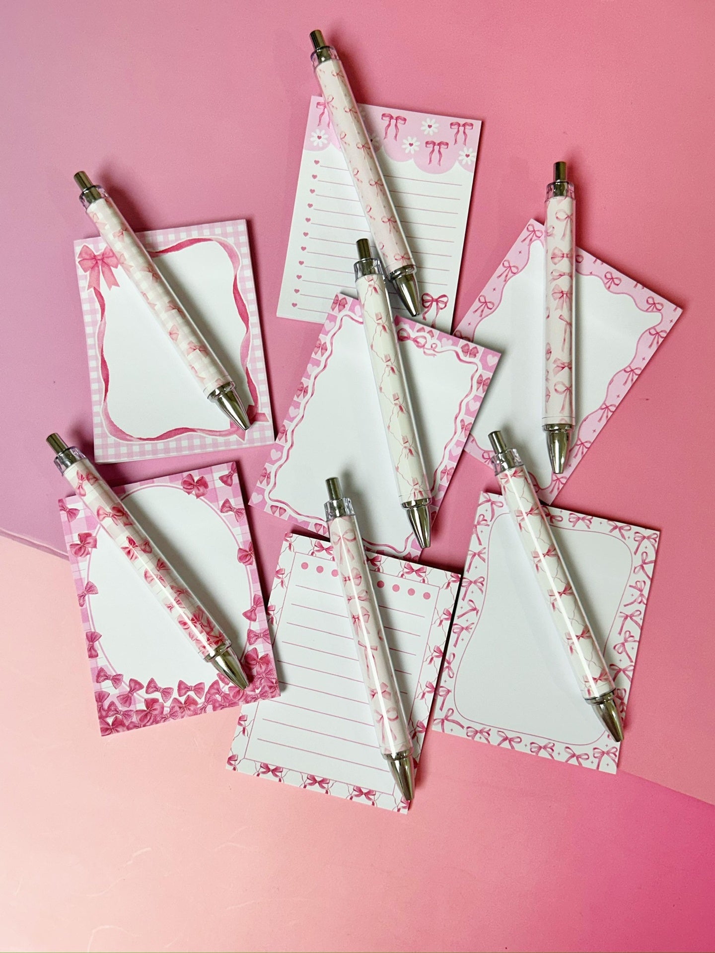 Set Notas Adhesivas y Pluma