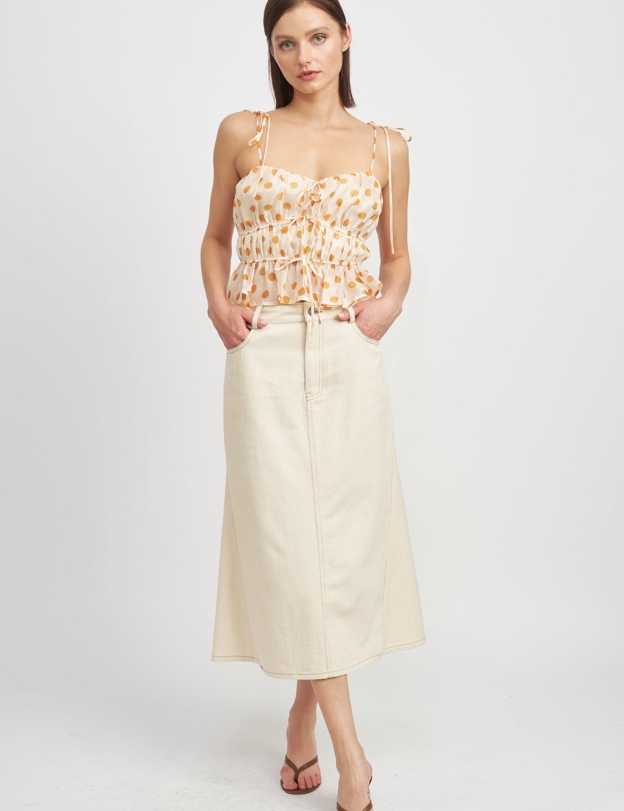 Falda Dafne - Color Platino