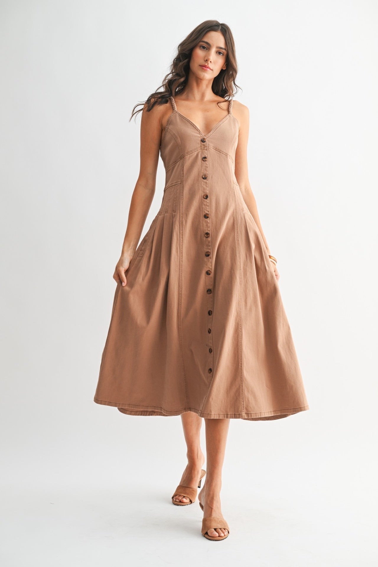 Vestido Emryn - Color Platino