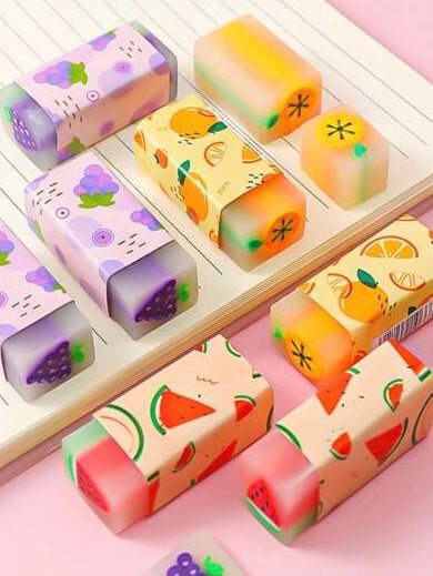 Borradores Frutas - Color Platino