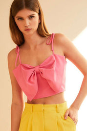 Crop top Karol - Color Platino